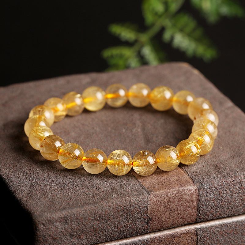9 mm Golden Hair Quartz Armband – Bild 5 | LuxeStyle