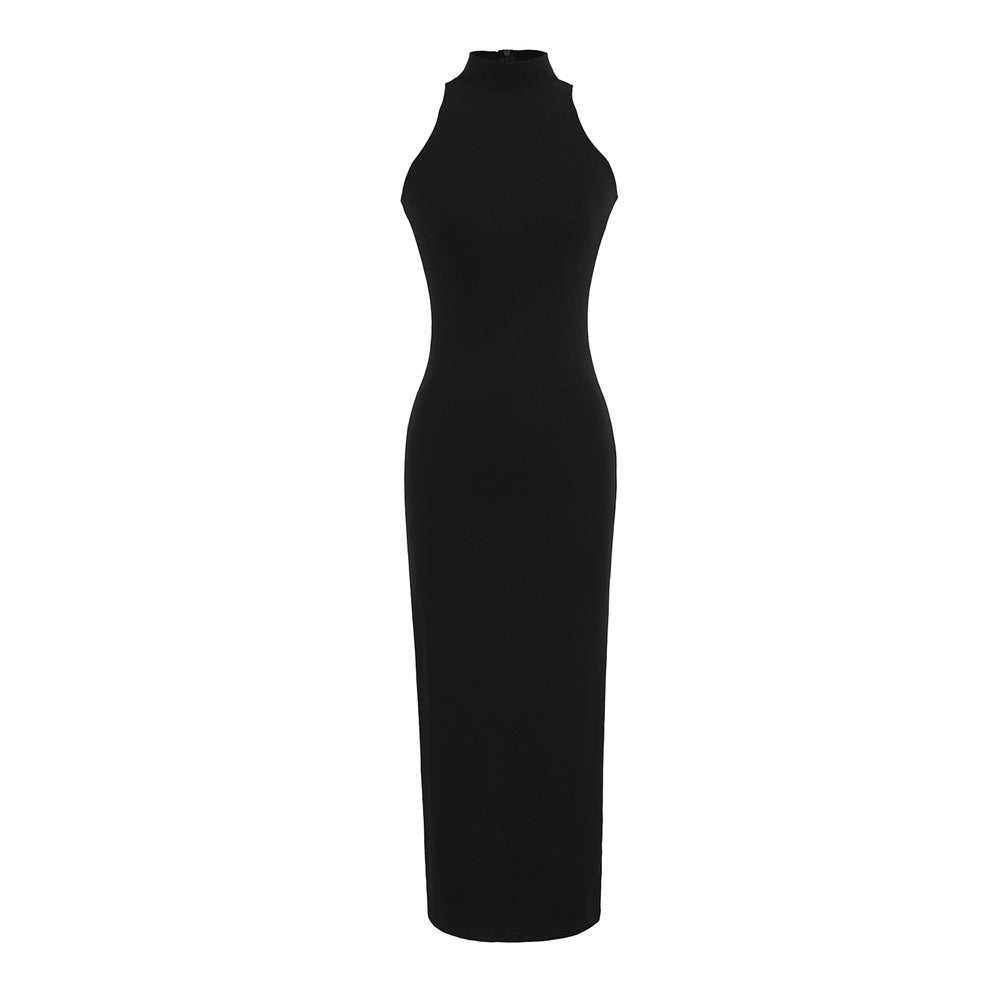 Ärmelloses Bodycon Rollkragen Maxikleid – Bild 2 | LuxeStyle