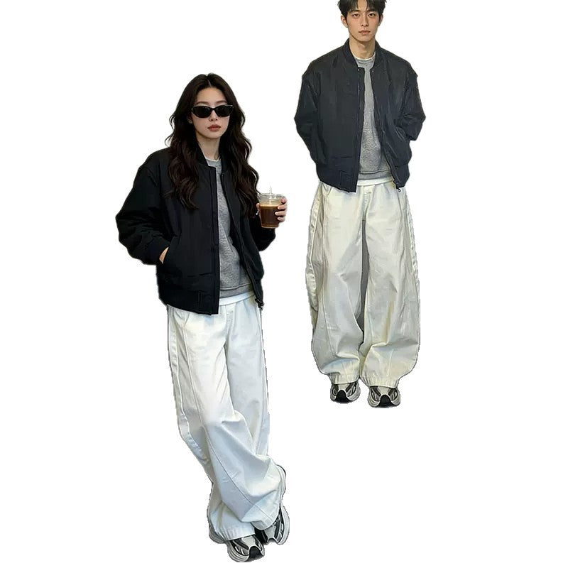 Weisse Cropped Jeans – Unisex – Bild 5 | LuxeStyle