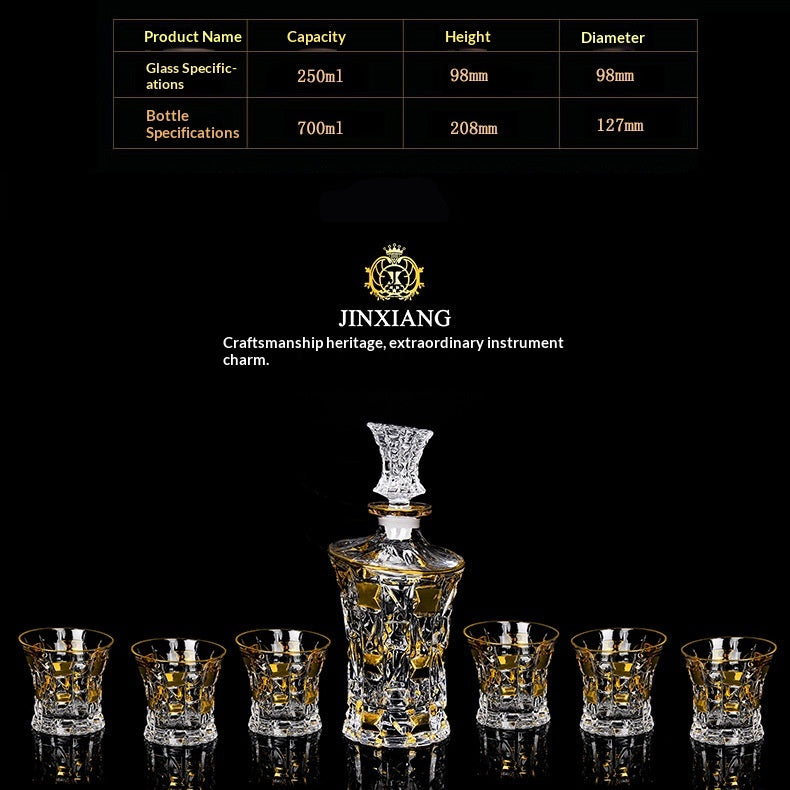 Kristall Whiskey Tassen Set