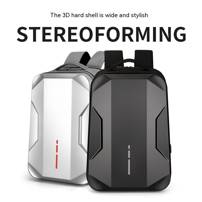 Business Rucksack mit Hartschale und USB-Anschluss