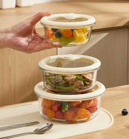 Glas Lebensbox mit Dichtverschluss