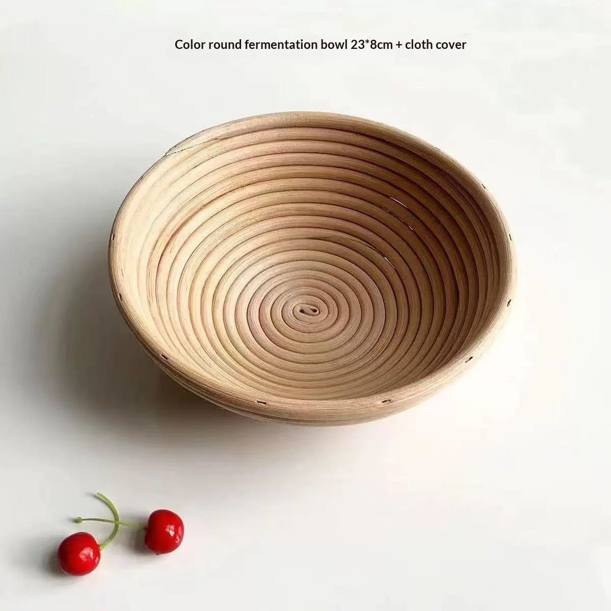 Stilvoll Minimalistische Handgewebte Rattan Fermentationsbowl