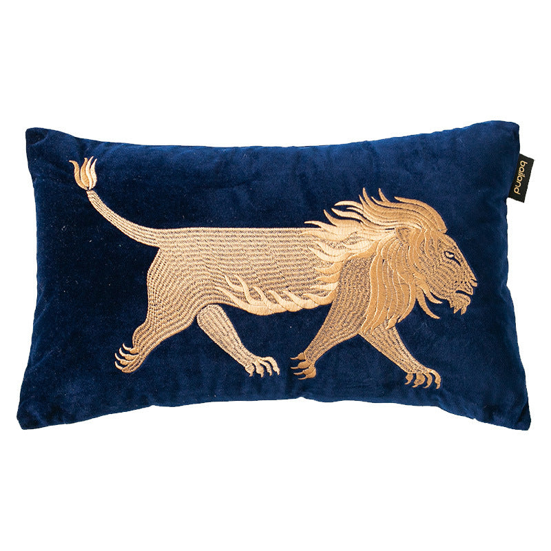 Besticktes Kissen mit Tiermotiv – Bild 4 | LuxeStyle