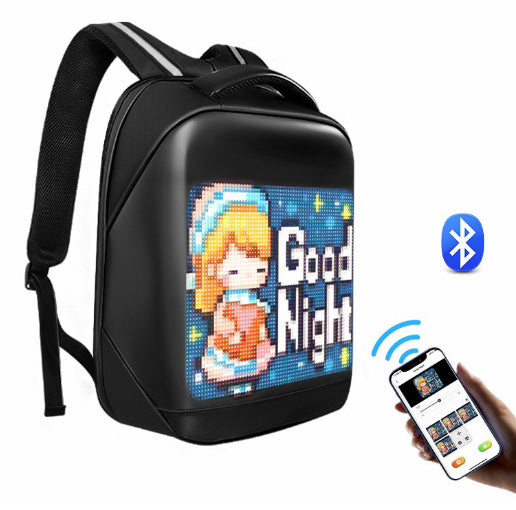 LED-Rucksack mit Bildschirm 20-35 L | LuxeStyle