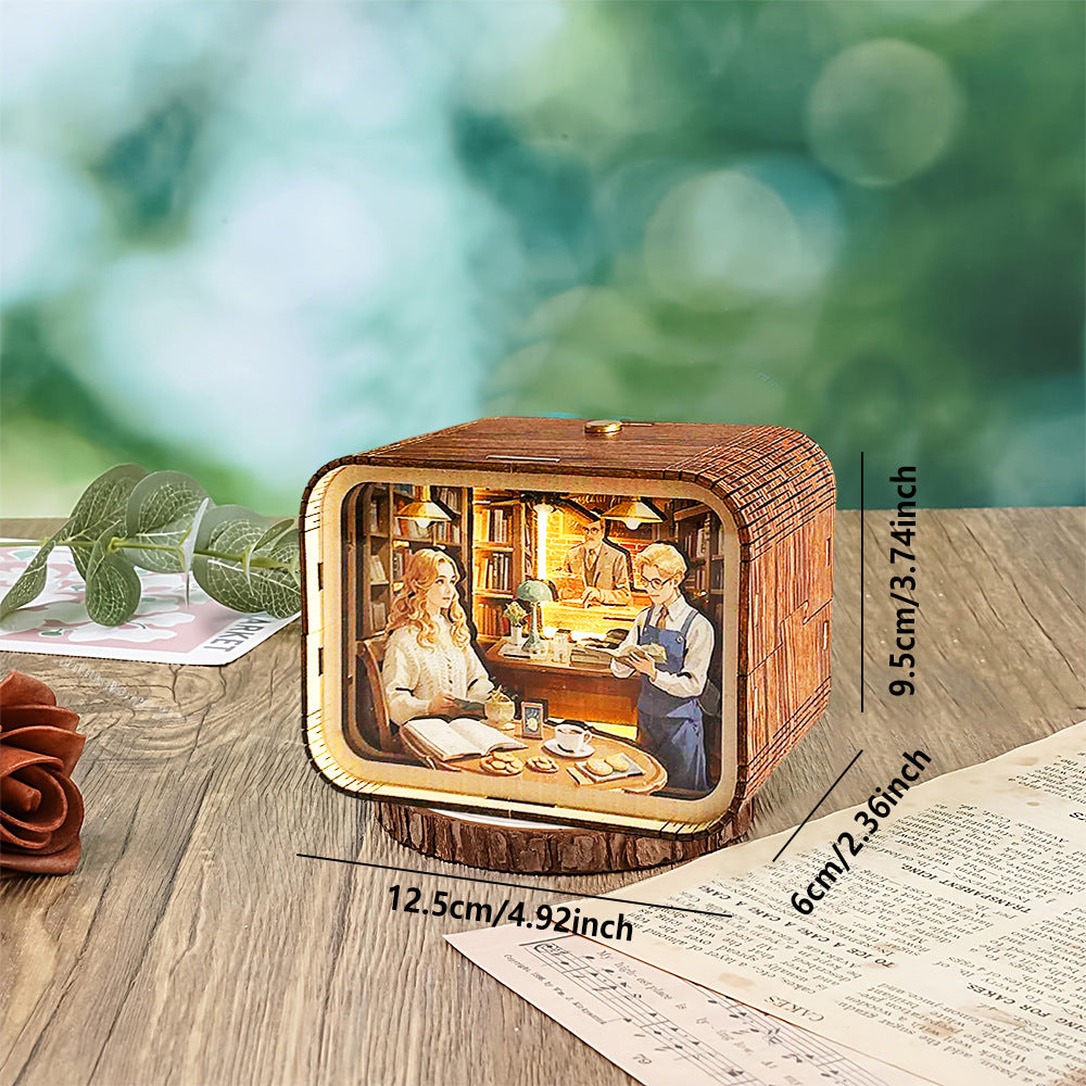 3D Holz geschnitztes Nachtlicht