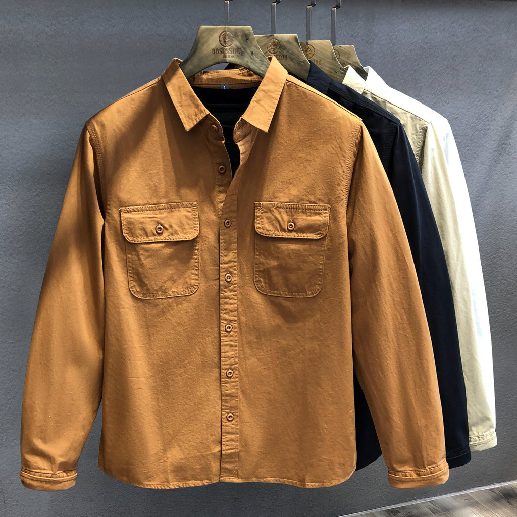 Trendiges Langarmhemd für Herren – Bild 7 | LuxeStyle