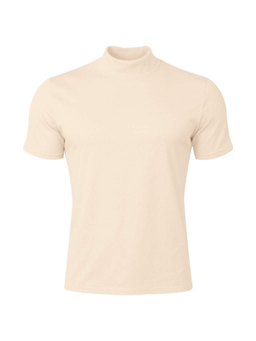 Stretch-T-Shirt mit Rollkragen