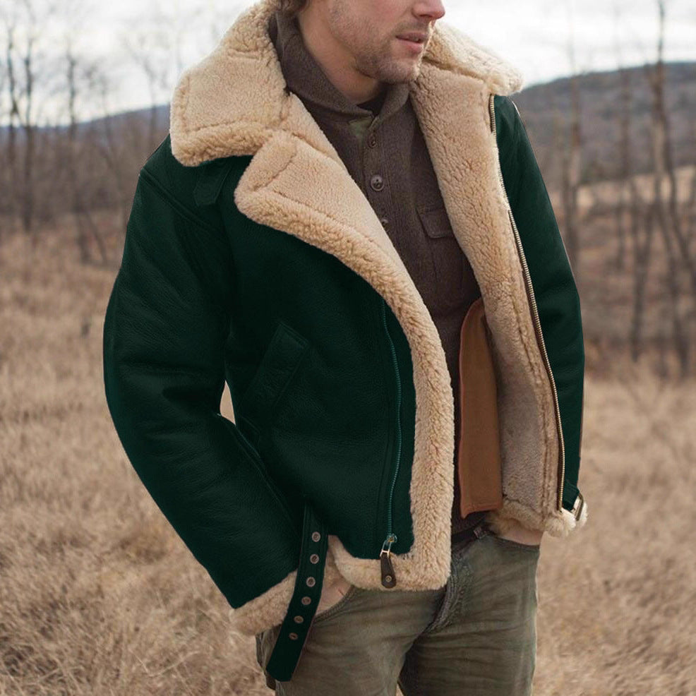 Herren Kunstfelljacke, British Style