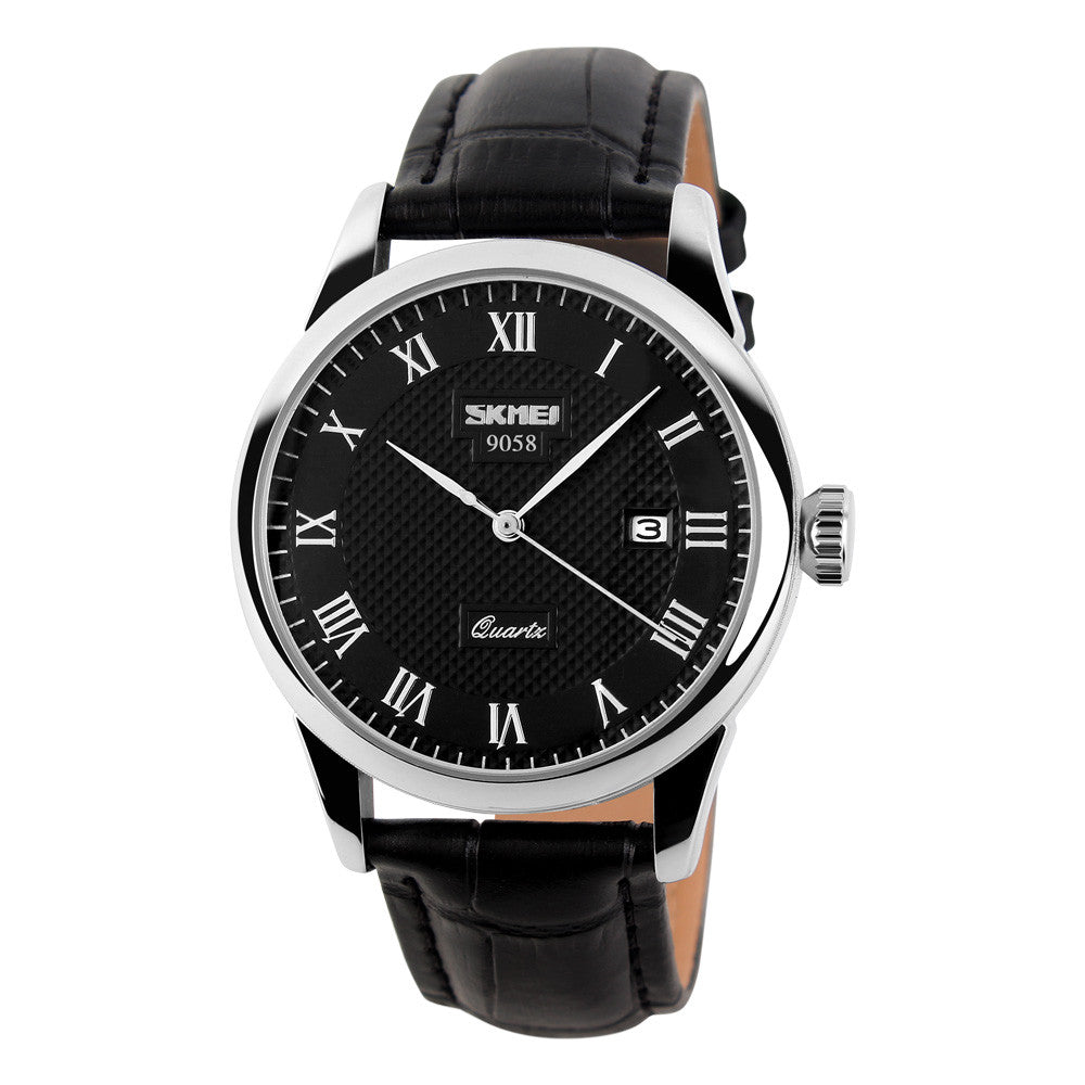 Klassische Herrenuhr mit Lederarmband – Bild 5 | LuxeStyle