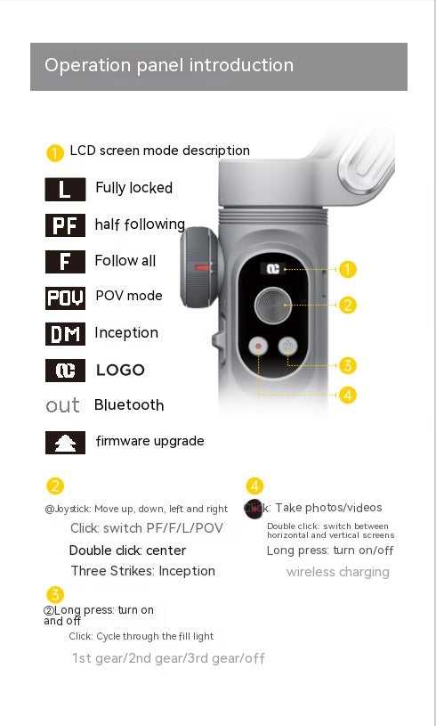 Intelligenter 3-Achsen-Stabilisator