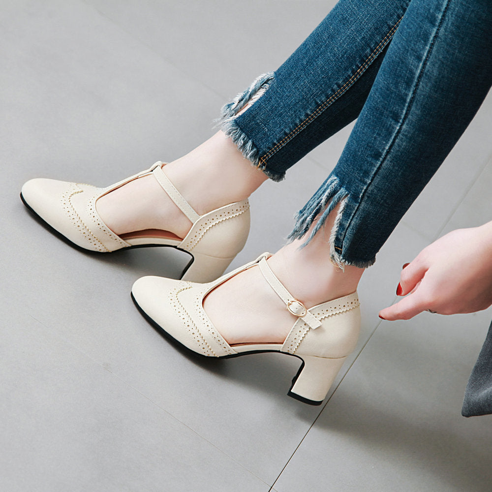 Pumps mit Blockabsatz und Plateau – Bild 2 | LuxeStyle