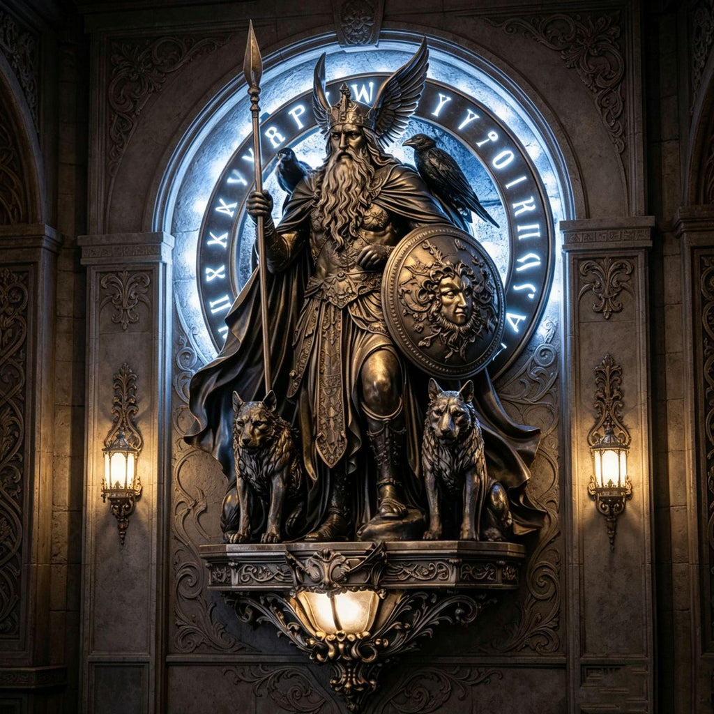 Archangel Michael Wandlampe aus Resin | LuxeStyle