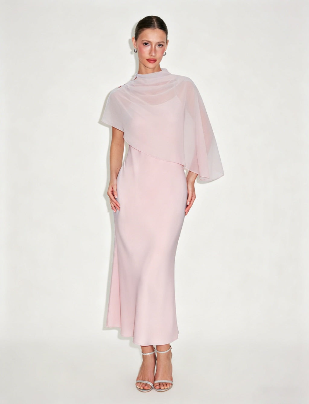 Leicht Luxus Schulterumhangkleid Damen