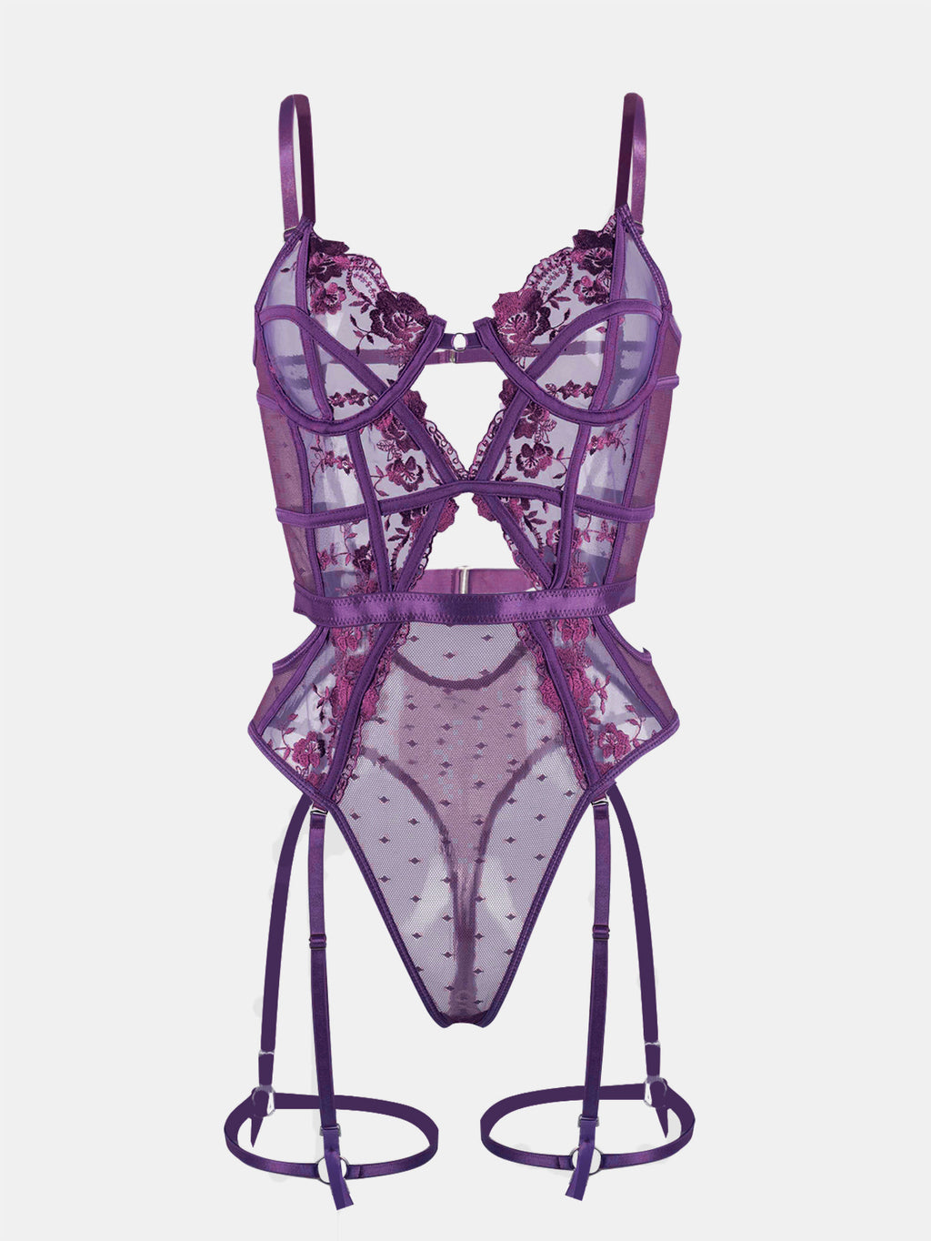 Damen Body mit Spitze und Cut-Outs
