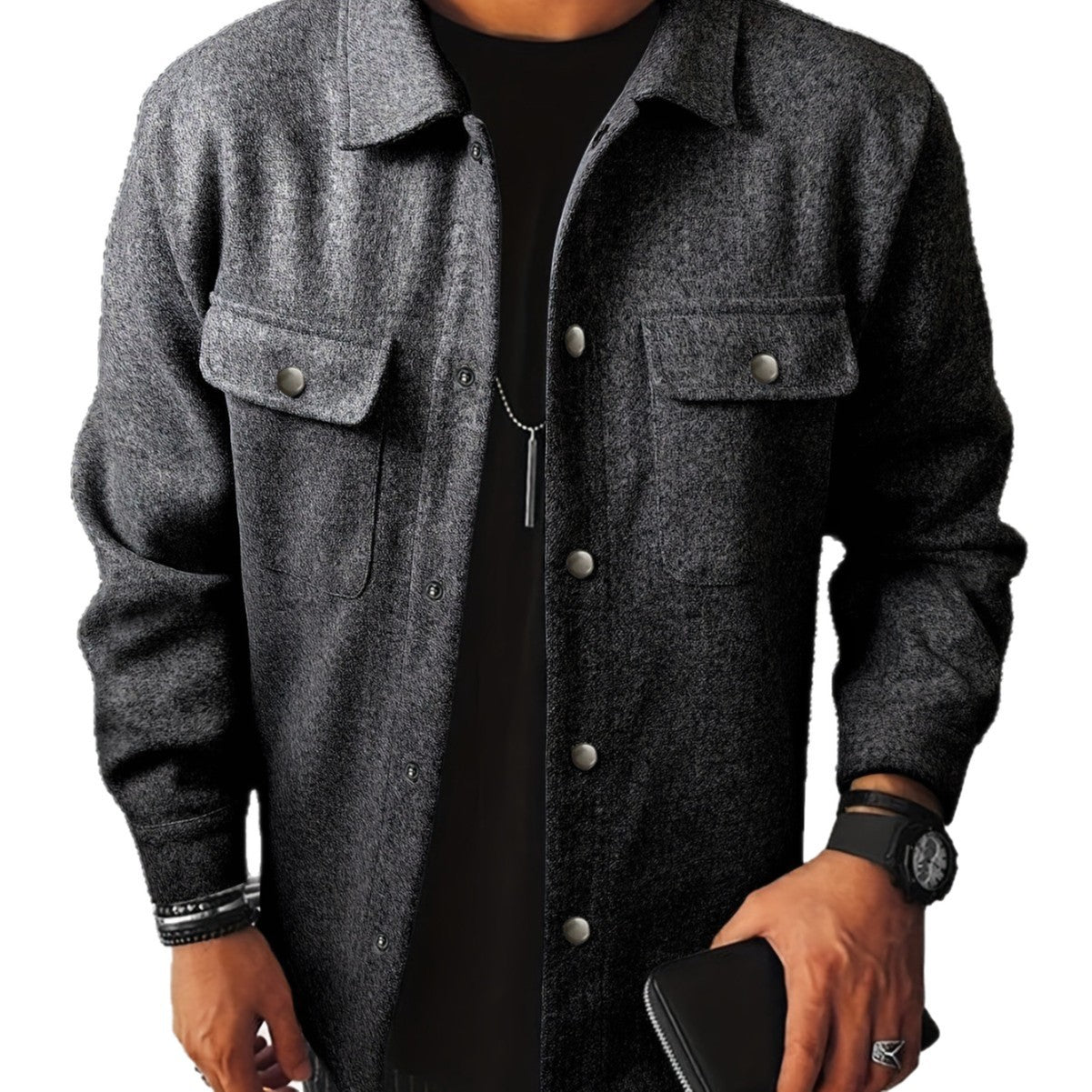 Herren Workwear Jacke mit Reverskragen
