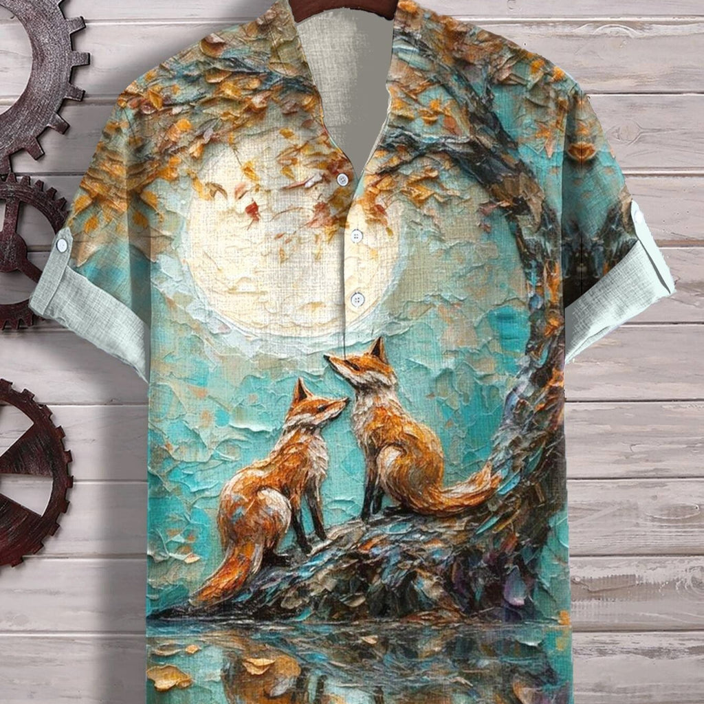 3D Digital Animal Style Kurzarmhemd – Bild 11 | LuxeStyle