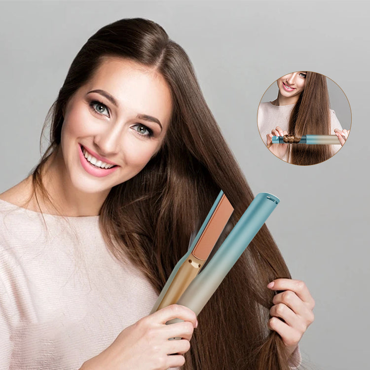 Kabelloser 2-in-1 Lockenstab & Haarglätter – Bild 6 | LuxeStyle