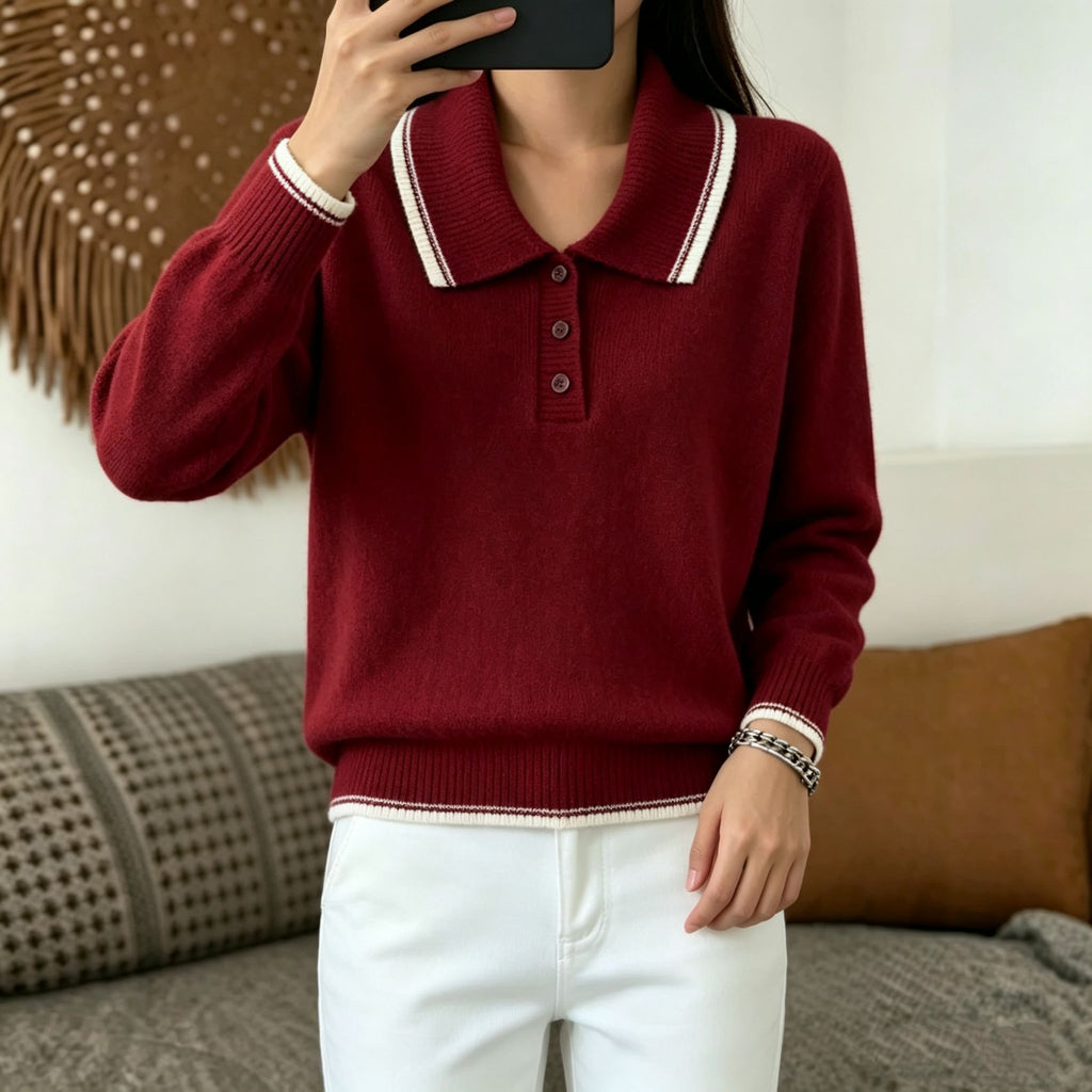 Vielseitiger Langarm-Pullover für Damen