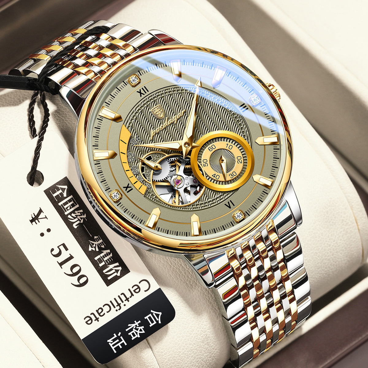 Automatische, wasserdichte Herren-Armbanduhr – Bild 6 | LuxeStyle