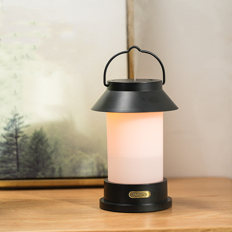 Retro-Luftbefeuchter mit LED-Lampe