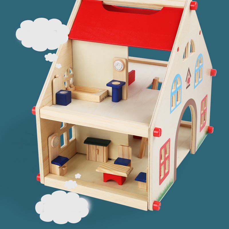 Hölzernes Kinderspielhaus Villa – Bild 3 | LuxeStyle