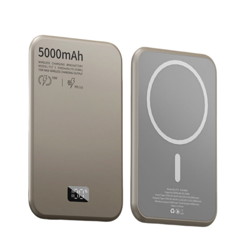 Magnetische Wireless Powerbank mit Digitalanzeige