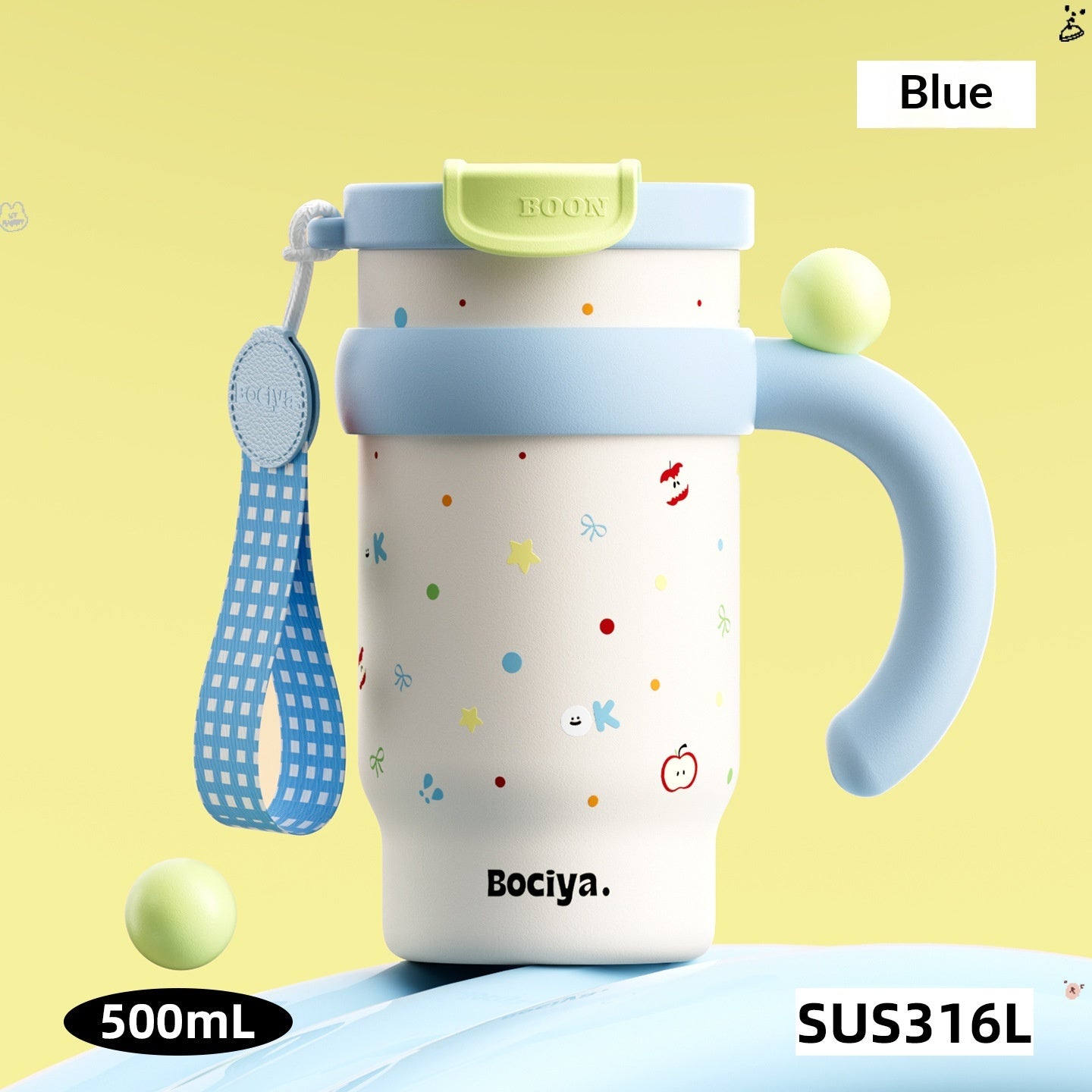 Edelstahl-Trinkbecher mit Charm