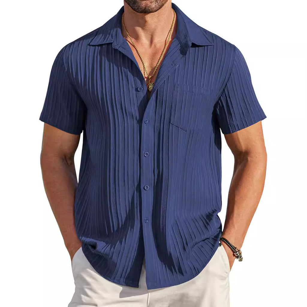Poloshirt mit Kragen, Kurzarm, einfarbig – Bild 13 | LuxeStyle