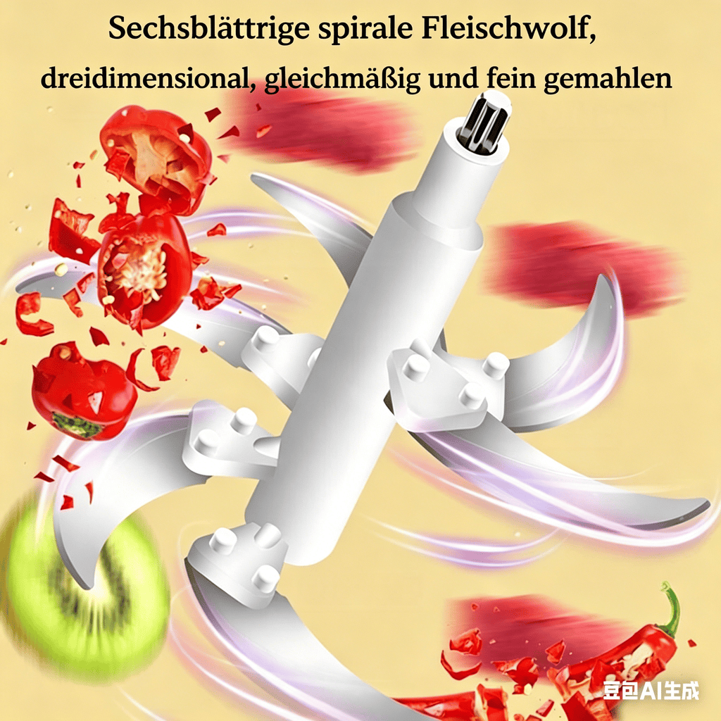 Elektrischer Fleischwolf mit 5L Edelstahl-Schüssel