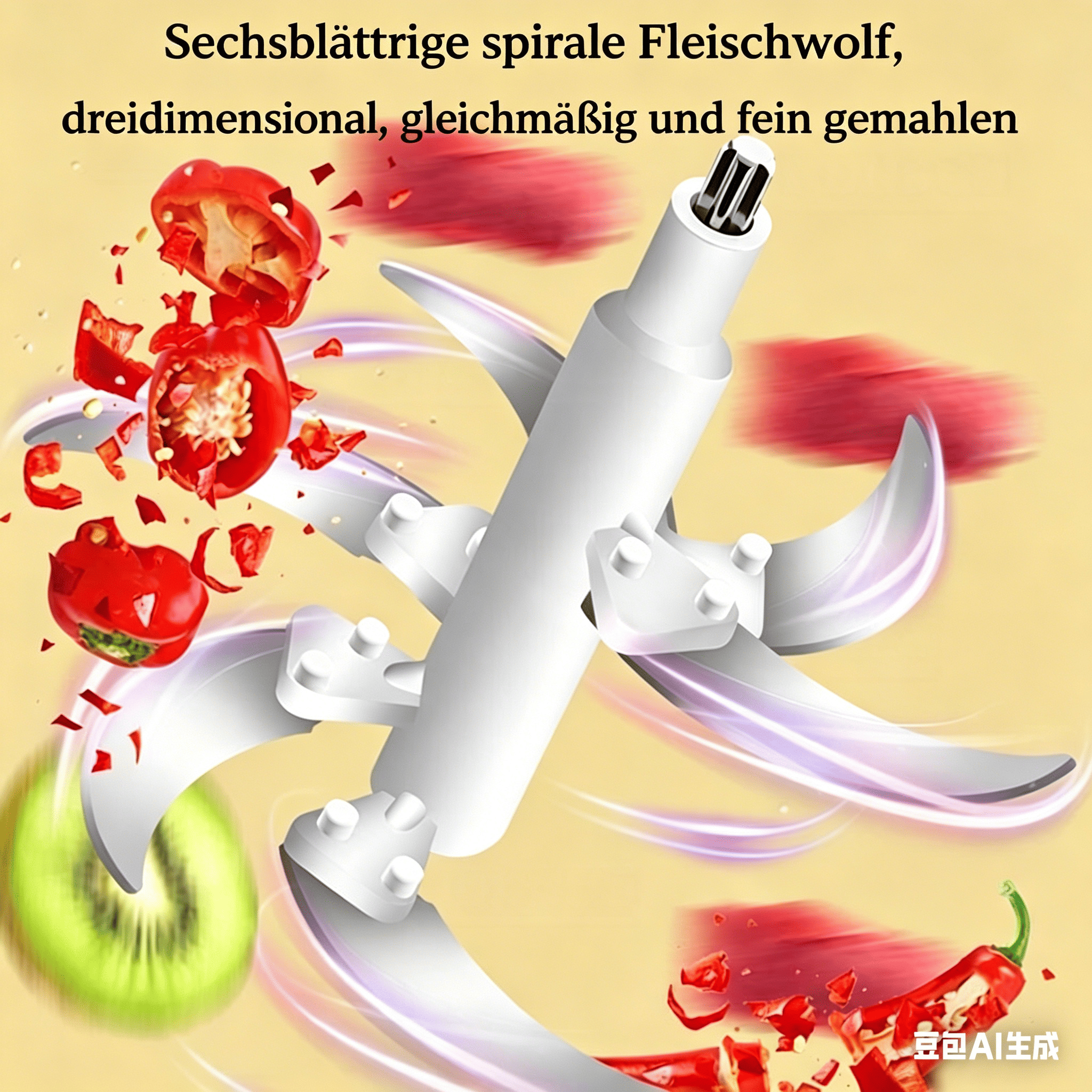 Elektrischer Fleischwolf mit 5L Edelstahl-Schüssel