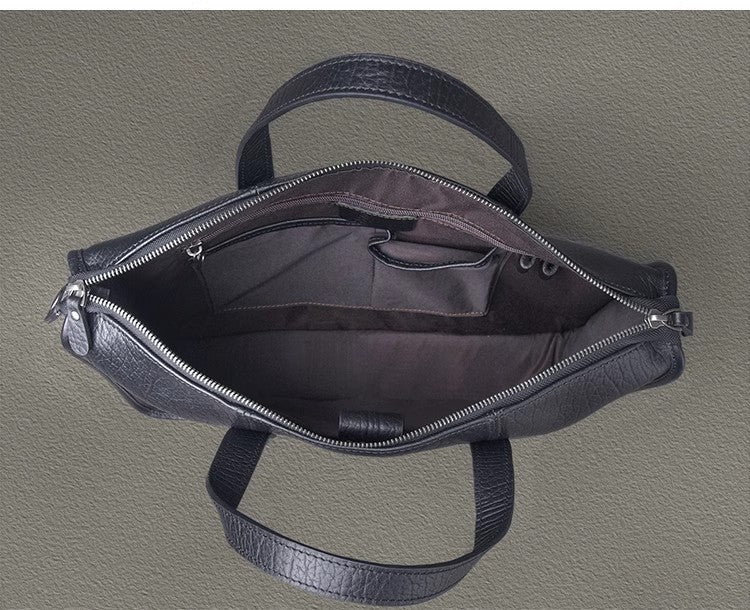Schwarzes Leder-Taschen – Bild 6 | LuxeStyle