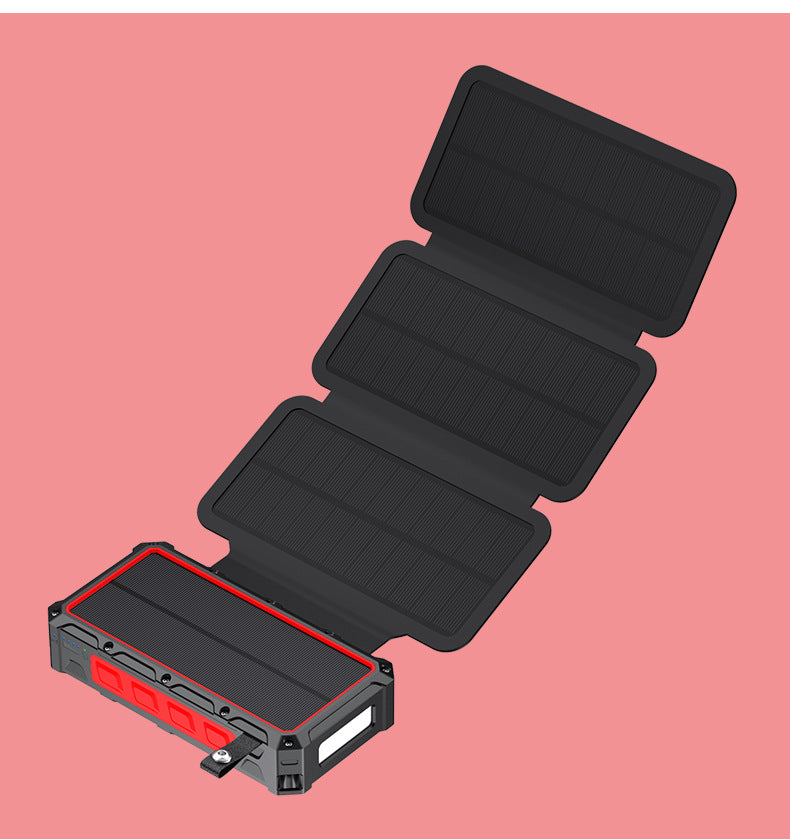 Solar Powerbank mit Kurbel