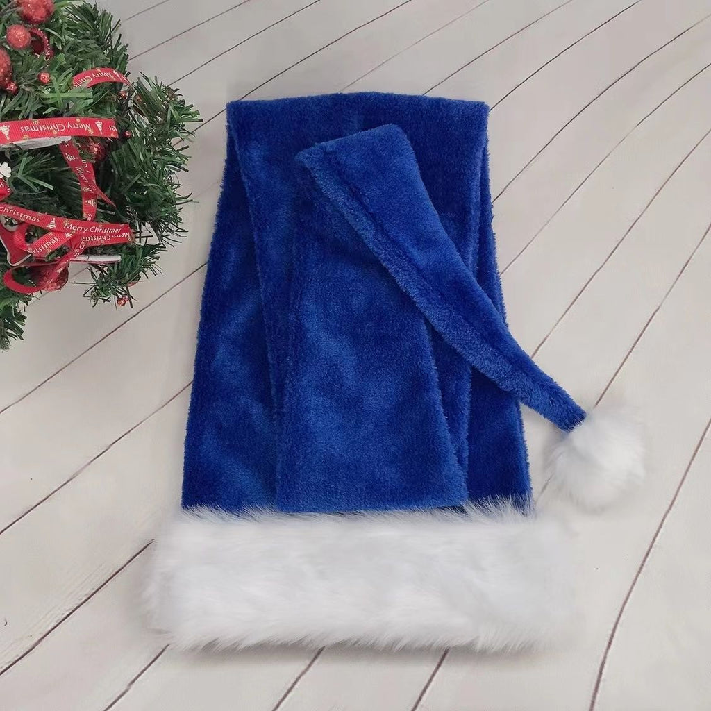Weisser Weihnachtsmann-Hut aus Plüsch | LuxeStyle