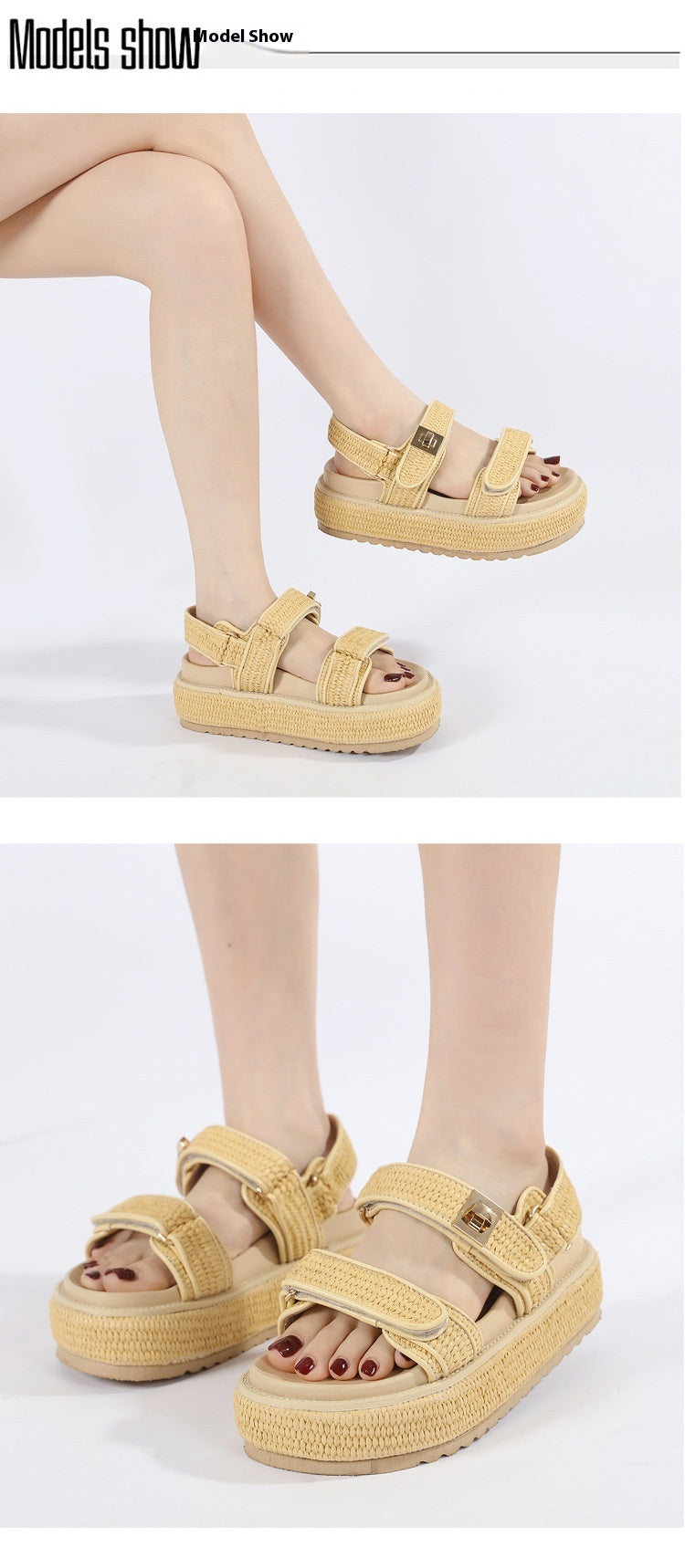 Geflochtene offene Sandalen für Damen – Bild 18 | LuxeStyle