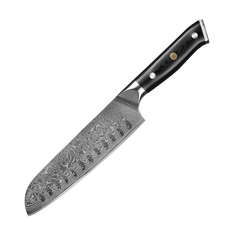 Damast Küchenmesser-Set mit G10 Griffen – Ansicht 4