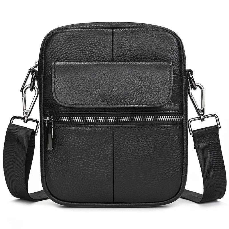 Herren Crossbody Bag aus Vollnarbenleder – Bild 3 | LuxeStyle
