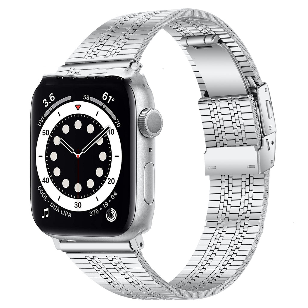 Stahlarmband für Apple Watch, 5,5–8,5 Zoll | LuxeStyle