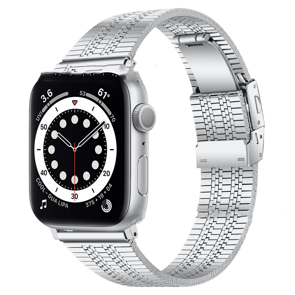 Stahlarmband für Apple Watch, 5,5–8,5 Zoll | LuxeStyle
