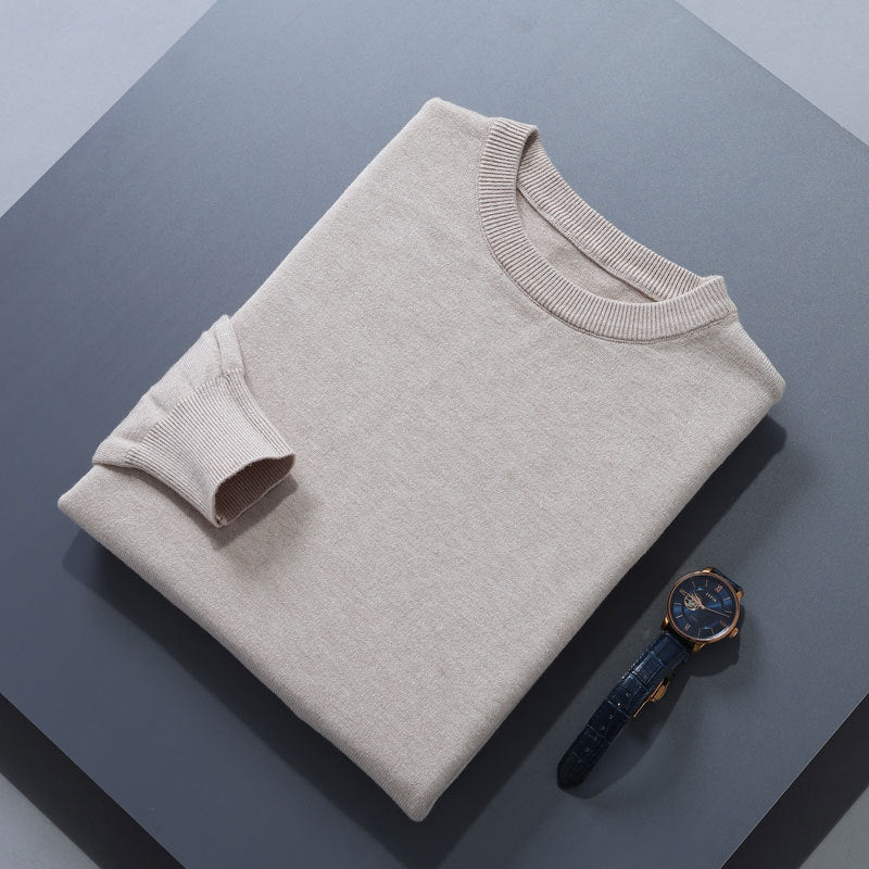 Herren-Loose-Crew-Neck-Sweater