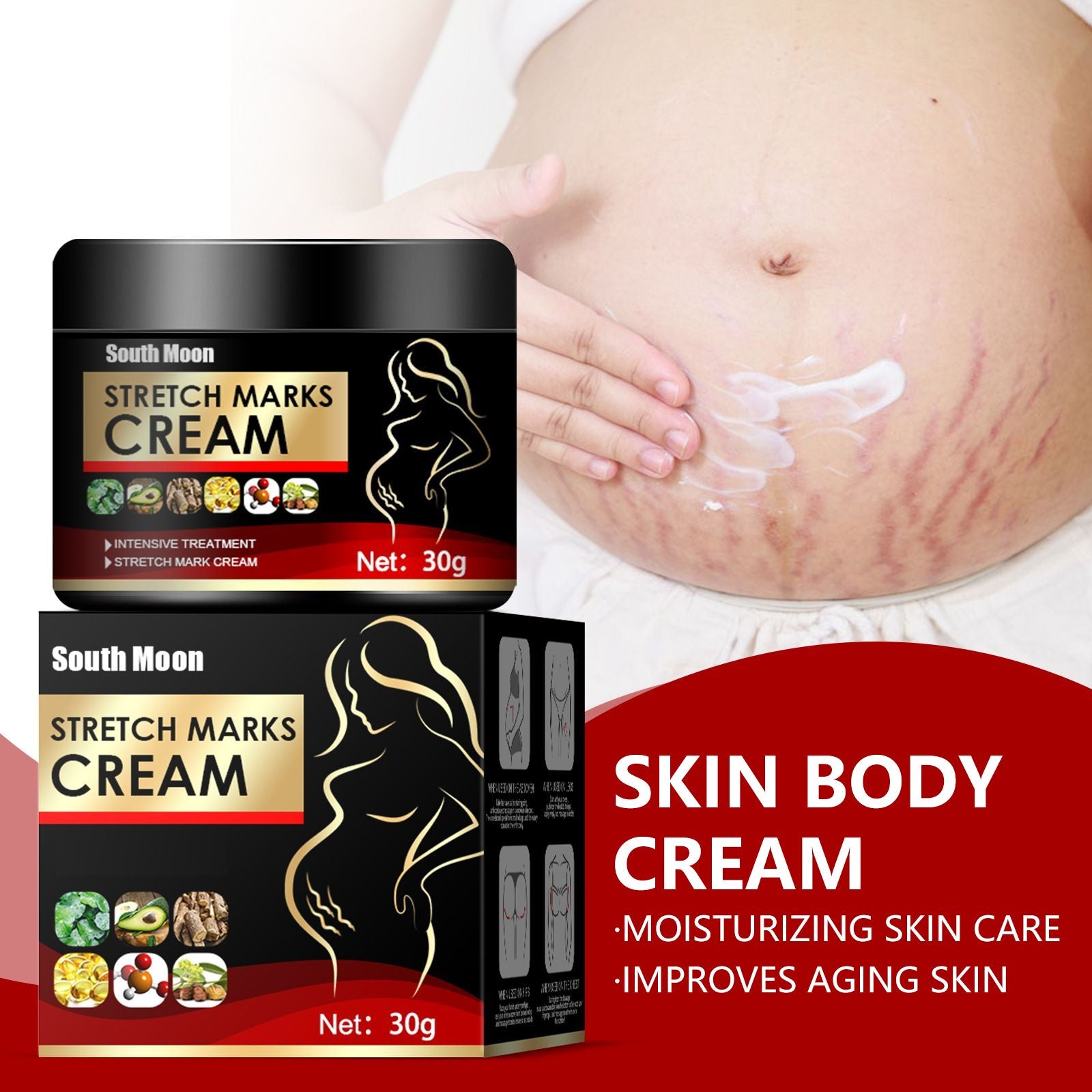 Schwangerschaftsstreifen Creme 30g – Ansicht 3