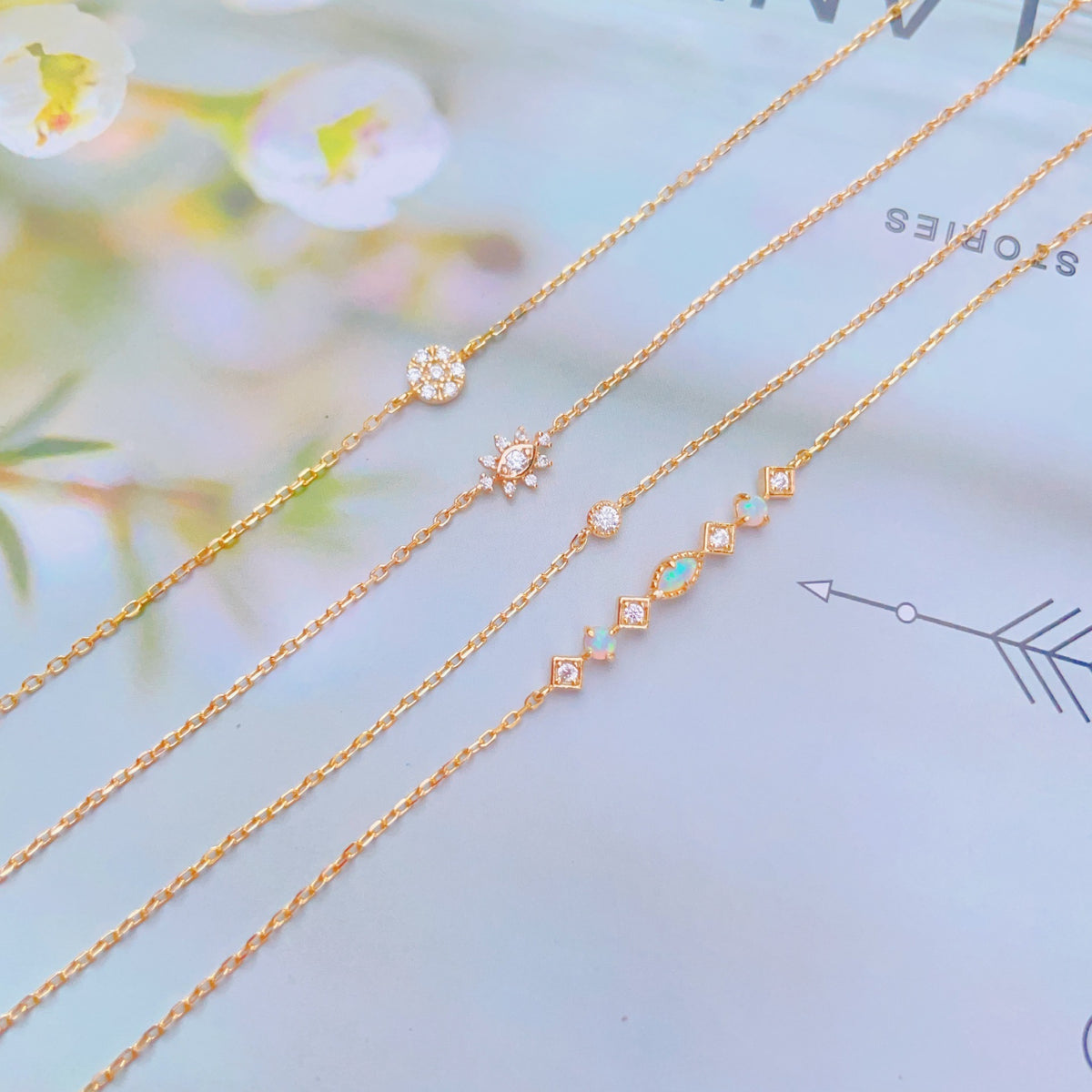 Retro-Armband mit künstlichem Opal | LuxeStyle