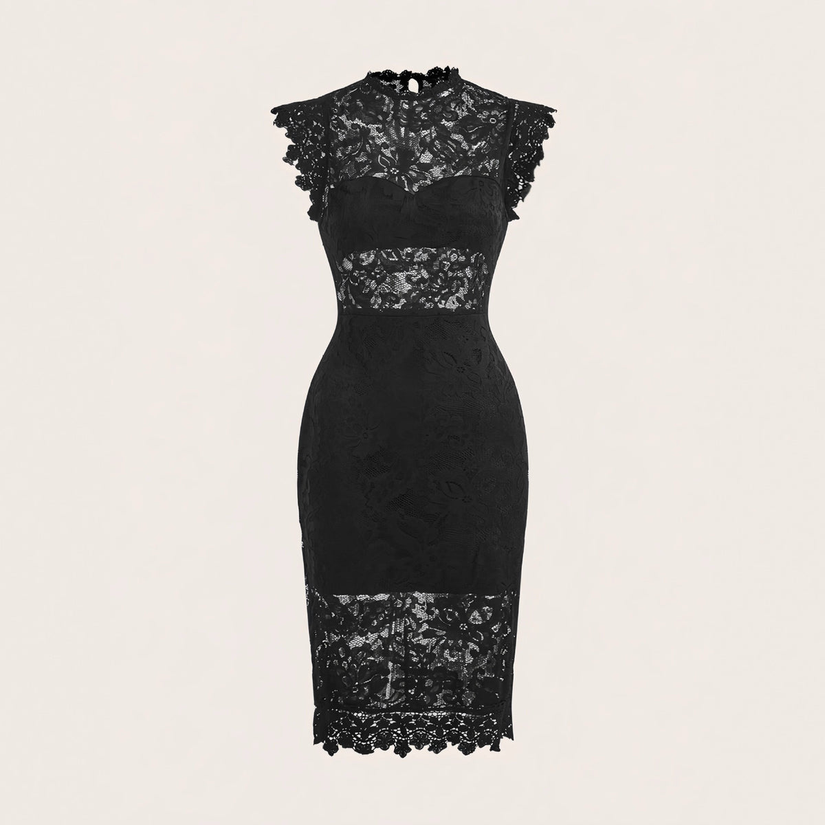 Elegantes Spitzen-Abendkleid für besondere Anlässe – Bild 3 | LuxeStyle