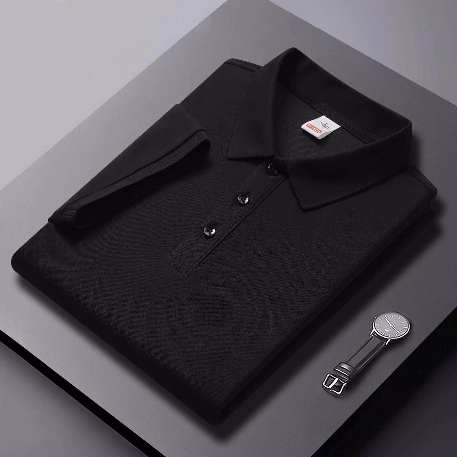 Polo-Shirt Kurzarm Slim-Fit Piqué-Baumwolle