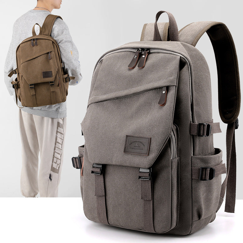 Retro Canvas Rucksack – Bild 6 | LuxeStyle