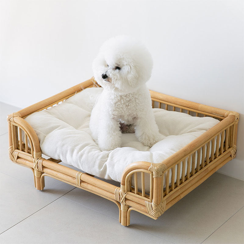 Natürlicher Rattan-Hundebett