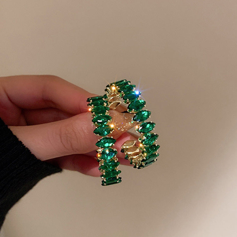 Ohrringe “Blumen-Rhinestone”