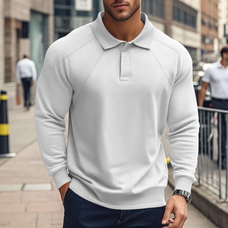 Polohemd Langarm für Herren | LuxeStyle