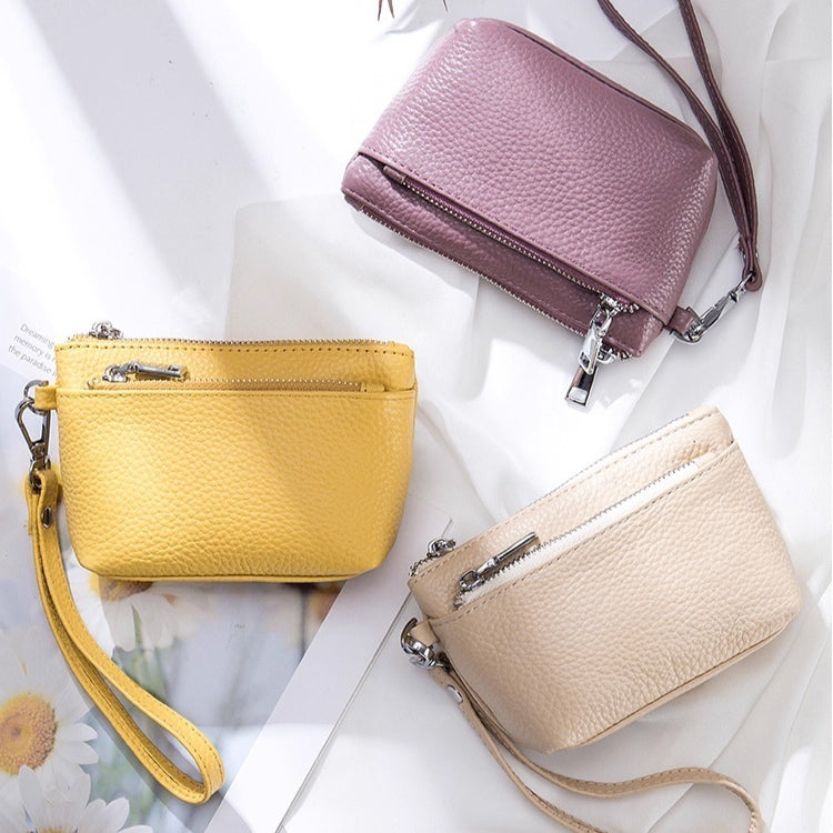 Kuhleder-Clutch mit Reissverschluss – Bild 3 | LuxeStyle