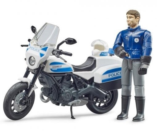 bworld Scrambler Ducati Polizeimotorrad und Polizist – Bild 1 | LuxeStyle